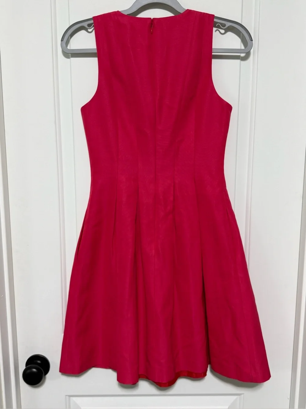 J.Crew Kami Dress in Classic Faille Pink V-Neck Fit & Flare With Pockets!
